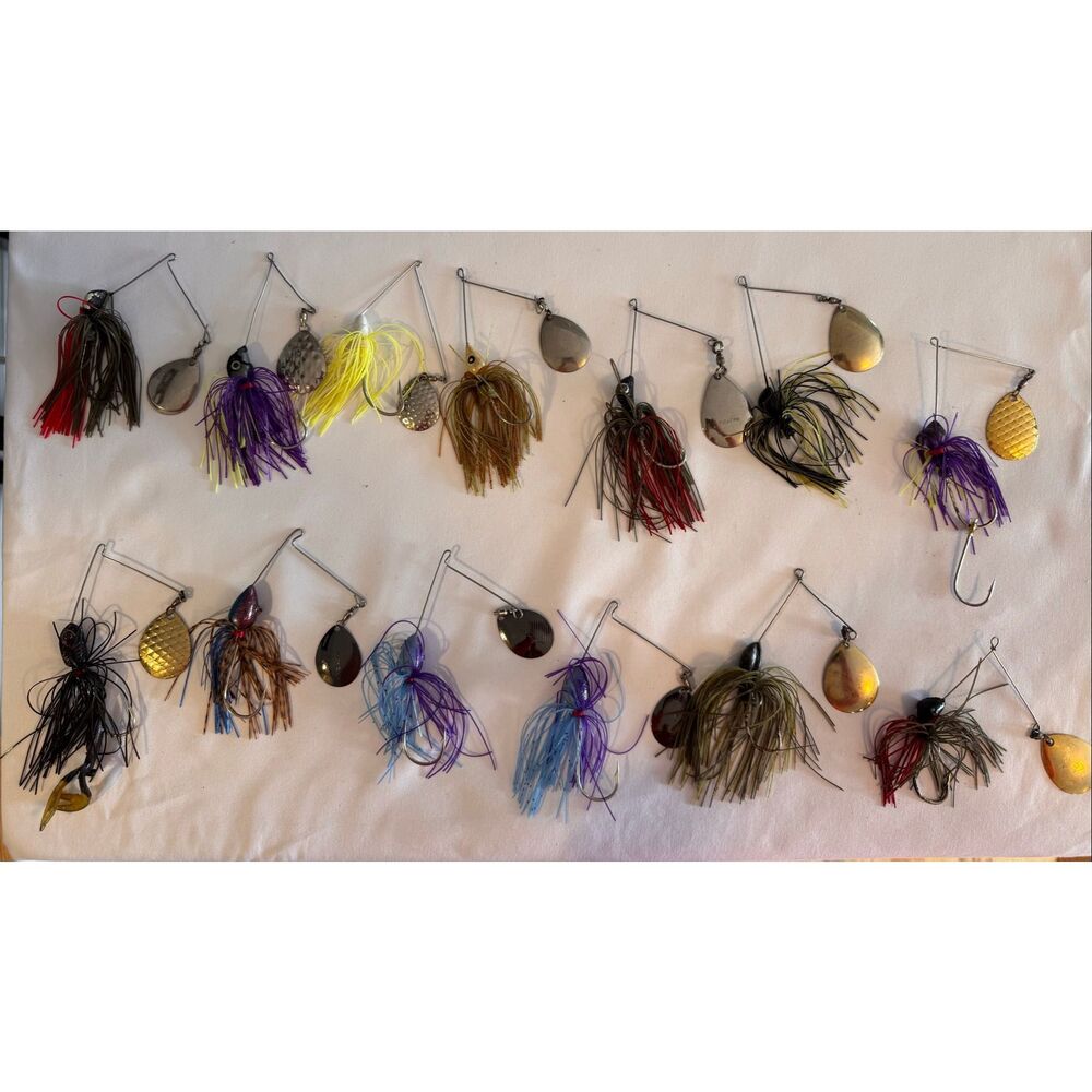 13 Spinnerbait Fishing Lures/Used